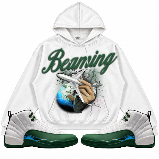 Rebranded Studios Beaming Air Jordan 12 Bucks Hoodie — main