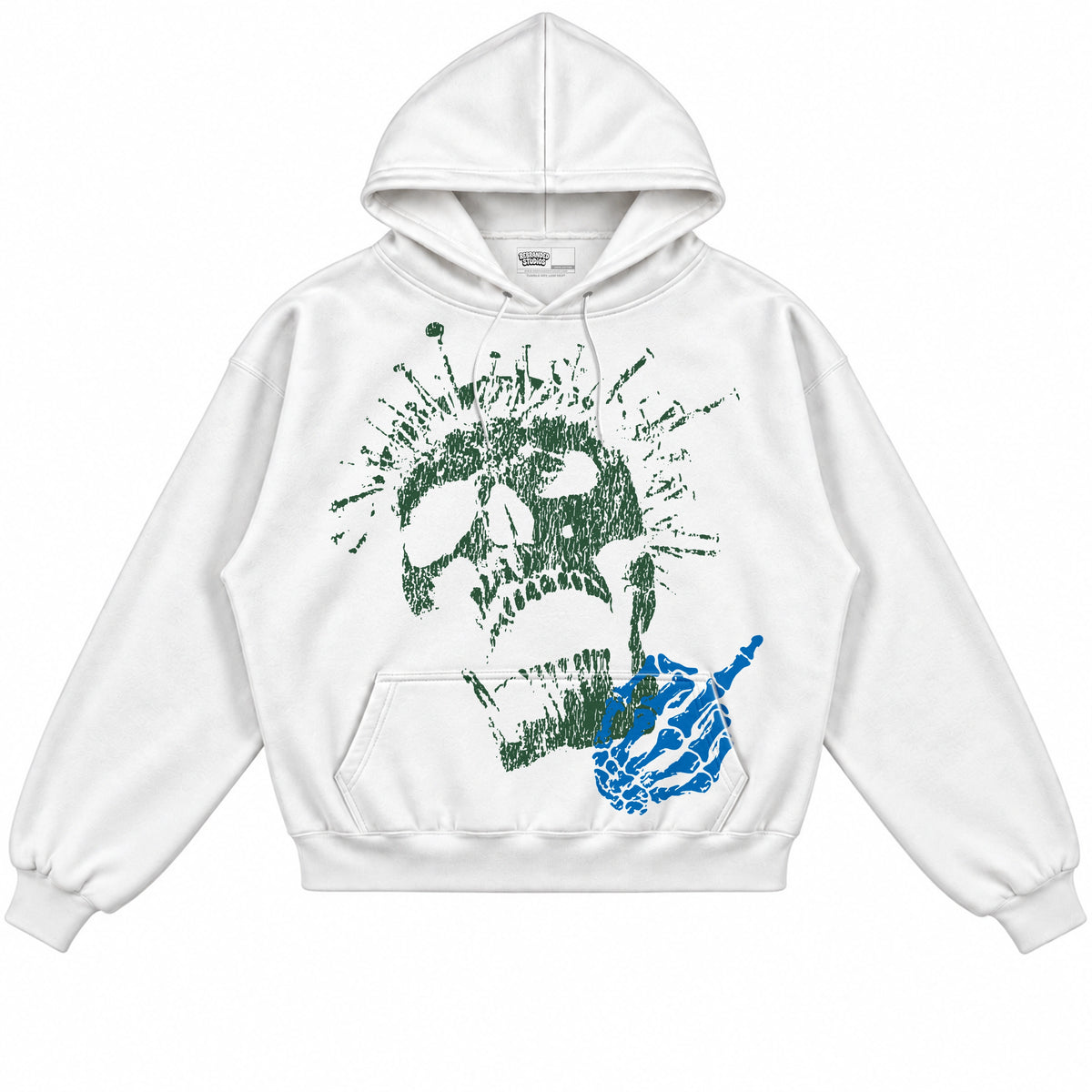 Rebranded Studios Mercy Air Jordan 12 Bucks Hoodie — front