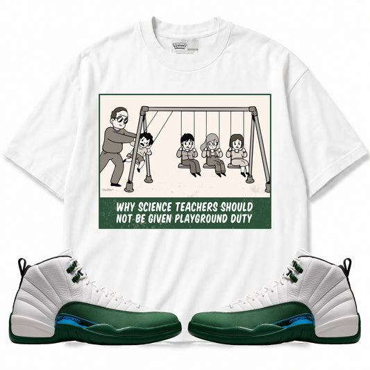 Rebranded Studios Science Teachers Air Jordan 12 Bucks T-shirt — main