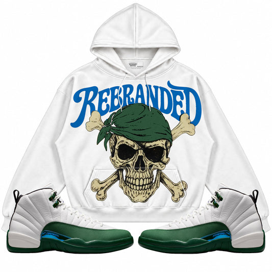Rebranded Studios Pirate Air Jordan 12 Bucks Hoodie — main