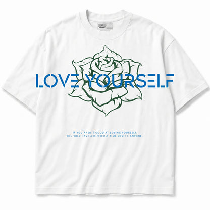 Rebranded Studios Love Yourself Air Jordan 12 Bucks T-shirt — front