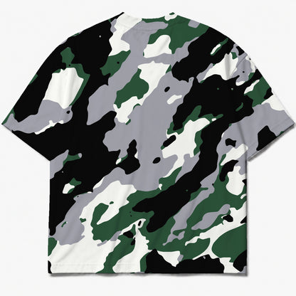 Rebranded Studios Arched Wordmark Air Jordan 12 Bucks T-shirt — back