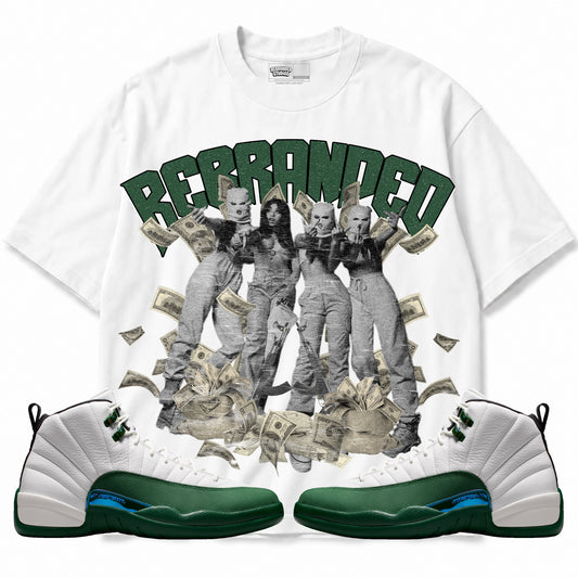Rebranded Studios Girls 2.0 Air Jordan 12 Bucks T-shirt — main