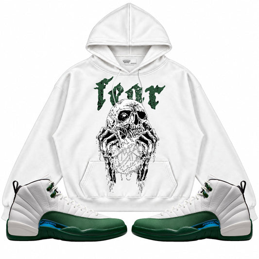 Rebranded Studios Fear Air Jordan 12 Bucks Hoodie — main