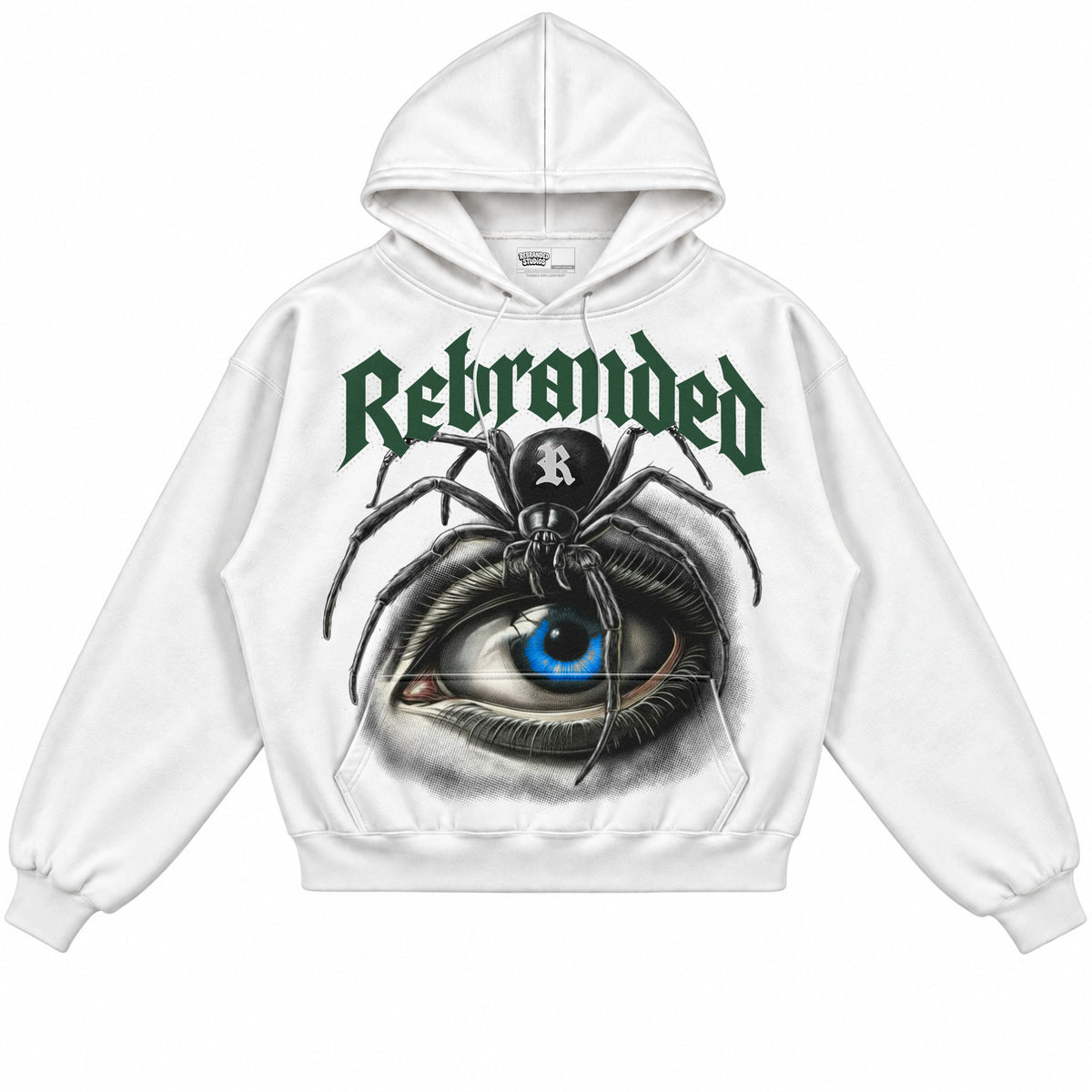 Rebranded Studios Spider Air Jordan 12 Bucks Hoodie — front