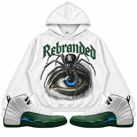 Rebranded Studios Spider Air Jordan 12 Bucks Hoodie — main