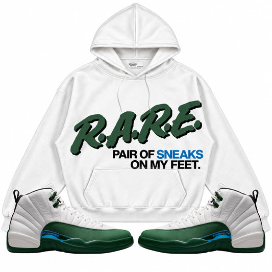 Rebranded Studios Rare Pair Of Sneaks On My Feet Air Jordan 12 Bucks Hoodie — main