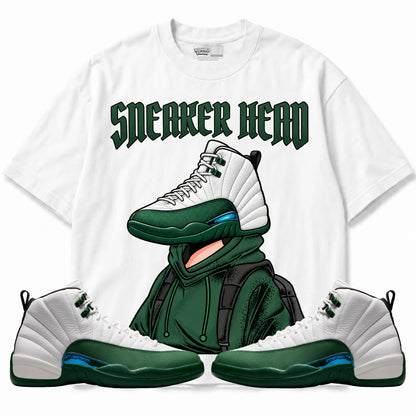 Rebranded Studios Sneaker Head Air Jordan 12 Bucks T-shirt — main