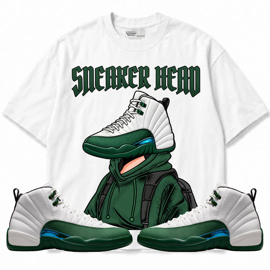 Rebranded Studios Sneaker Head Air Jordan 12 Bucks T-shirt — main
