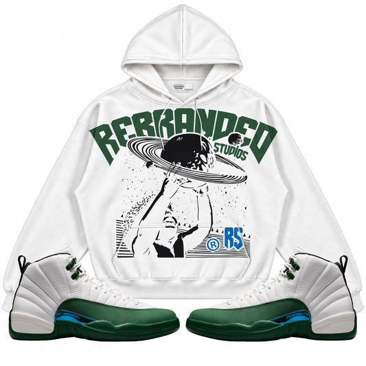 Rebranded Studios Studios Air Jordan 12 Bucks Hoodie — main