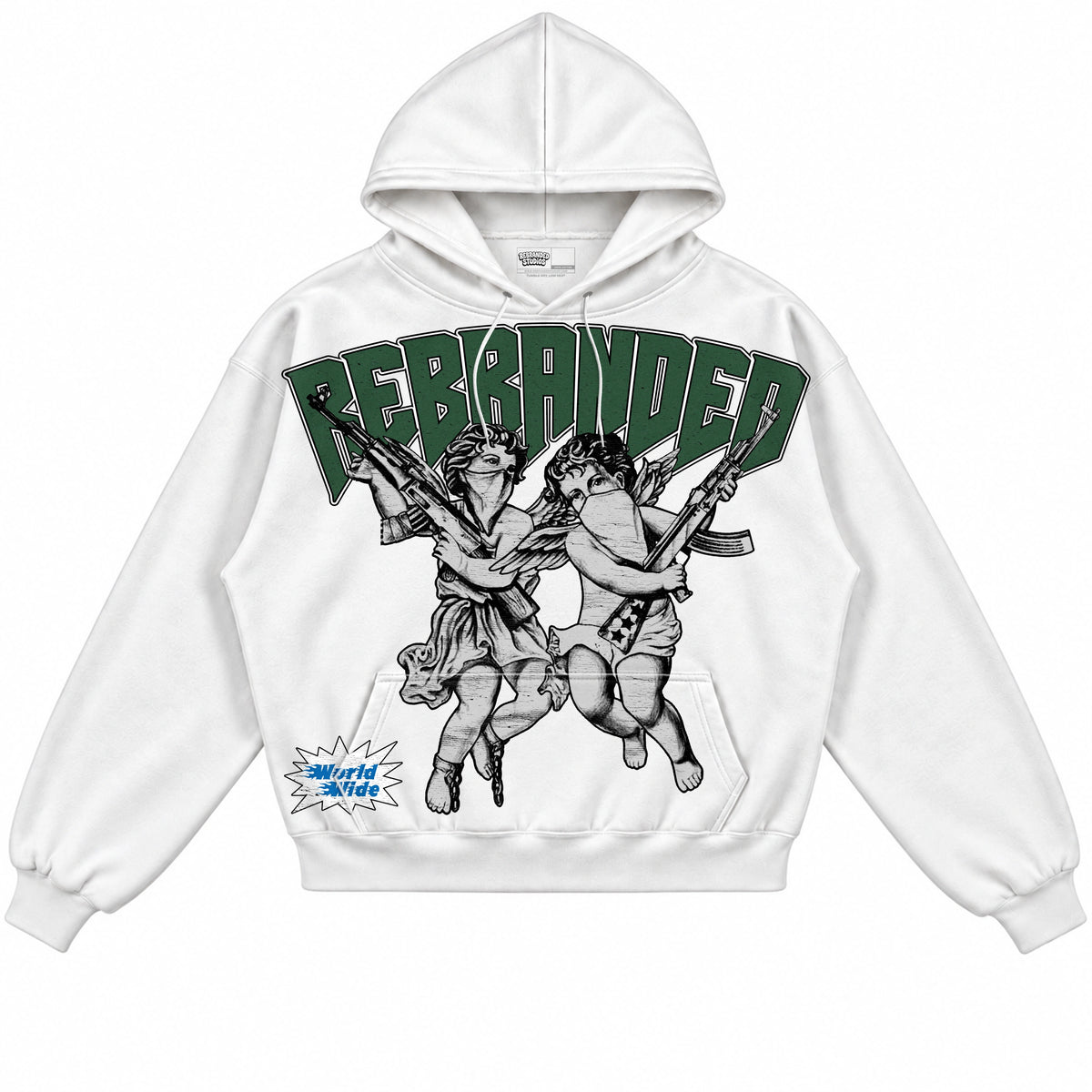 Rebranded Studios Angels 2.0 Air Jordan 12 Bucks Hoodie — front