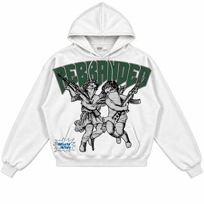 Rebranded Studios Angels 2.0 Air Jordan 12 Bucks Hoodie — front