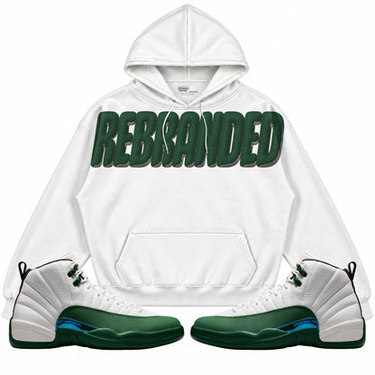 Rebranded Studios Faux 2.0 Air Jordan 12 Bucks Hoodie — main
