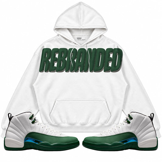Rebranded Studios Faux 2.0 Air Jordan 12 Bucks Hoodie — main