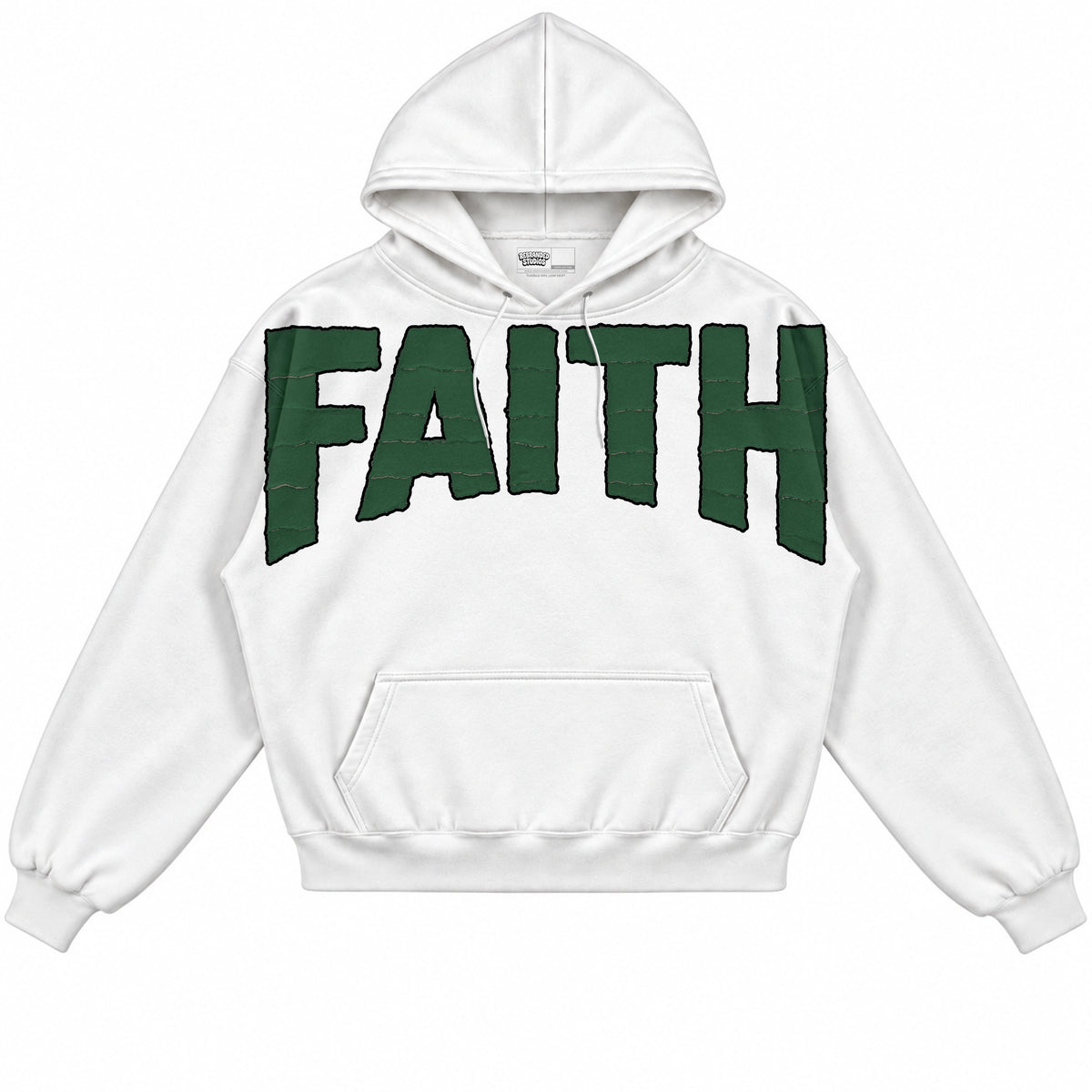 Rebranded Studios Faith Air Jordan 12 Bucks Hoodie — front