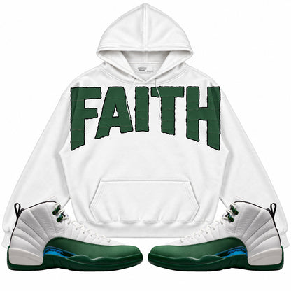 Rebranded Studios Faith Air Jordan 12 Bucks Hoodie — main