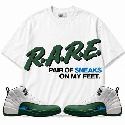 Rebranded Studios Rare Pair Of Sneaks On My Feet Air Jordan 12 Bucks T-shirt — main
