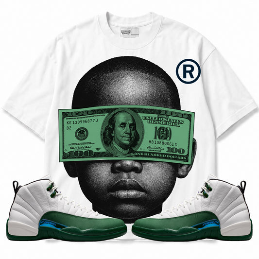 Rebranded Studios Yung Money Air Jordan 12 Bucks T-shirt — main