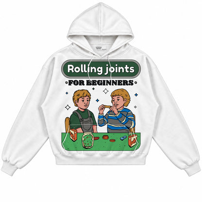 Rebranded Studios Rolling Joints For Beginners Air Jordan 12 Bucks Hoodie — front