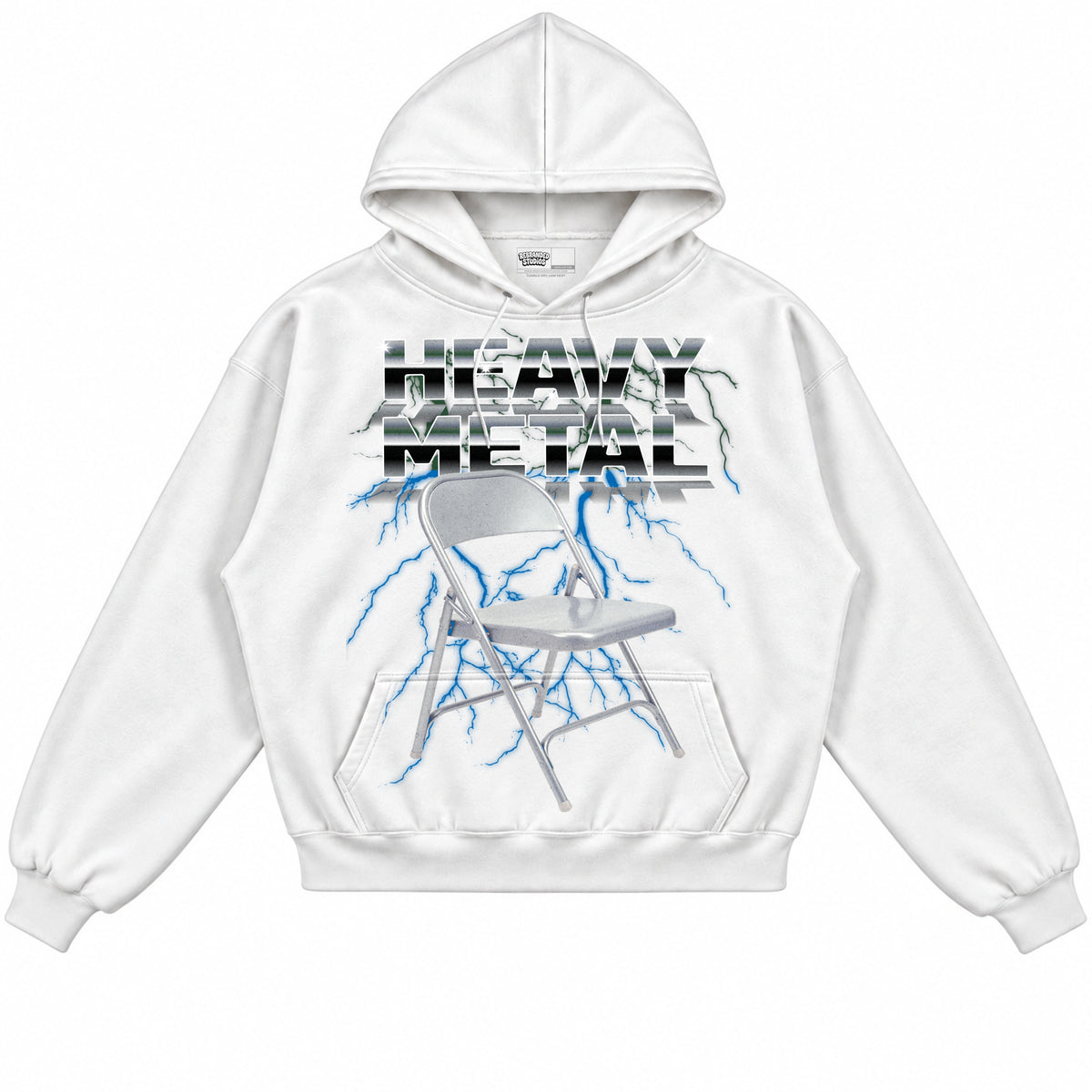 Rebranded Studios Heavy Metal Air Jordan 12 Bucks Hoodie — front