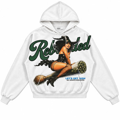 Rebranded Studios Let's Get High Air Jordan 12 Bucks Hoodie — front