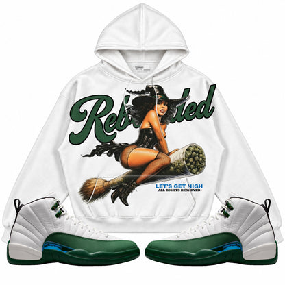 Rebranded Studios Let's Get High Air Jordan 12 Bucks Hoodie — main