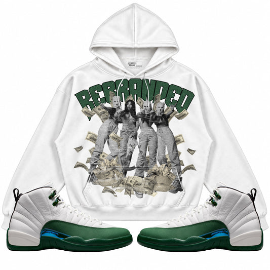 Rebranded Studios Girls 2.0 Air Jordan 12 Bucks Hoodie — main
