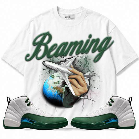 Rebranded Studios Beaming Air Jordan 12 Bucks T-shirt — main