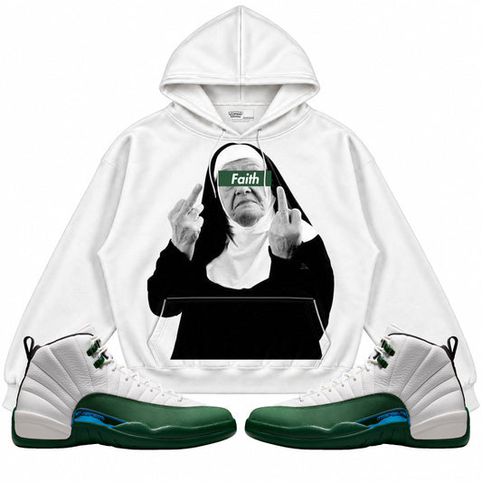 Rebranded Studios F**k Em Air Jordan 12 Bucks Hoodie — main