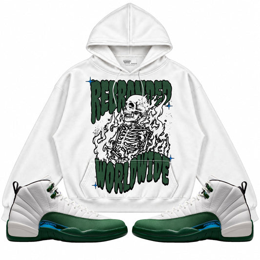 Rebranded Studios Worldwide Air Jordan 12 Bucks Hoodie — main