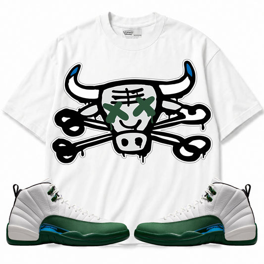 Rebranded Studios The Bull Air Jordan 12 Bucks T-shirt — main