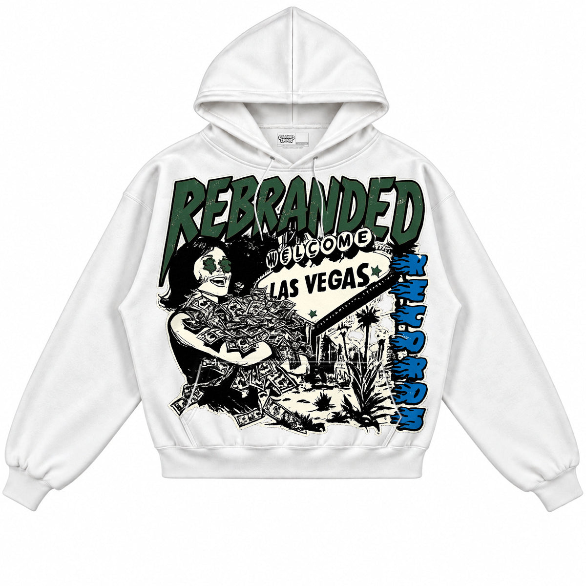 Rebranded Studios Records Air Jordan 12 Bucks Hoodie — front