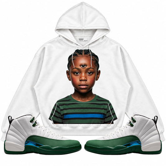 Rebranded Studios The Third Eye Air Jordan 12 Bucks Hoodie — main