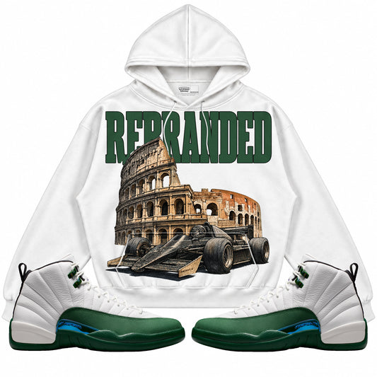 Rebranded Studios Nascar Air Jordan 12 Bucks Hoodie — main
