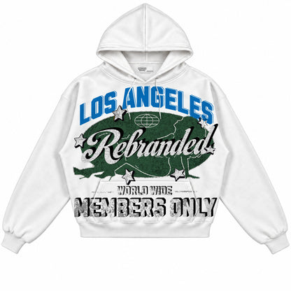 Rebranded Studios Members Only Air Jordan 12 Bucks Hoodie — front