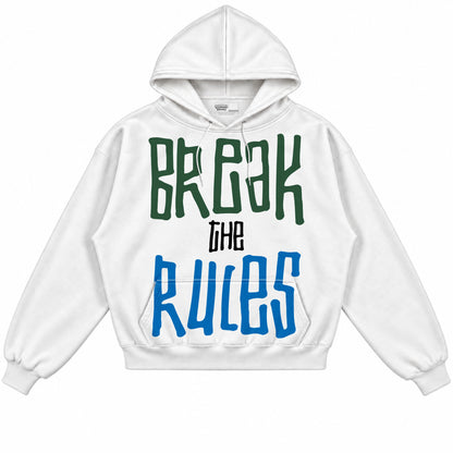 Rebranded Studios Break The Rules 2.0 Air Jordan 12 Bucks Hoodie — front