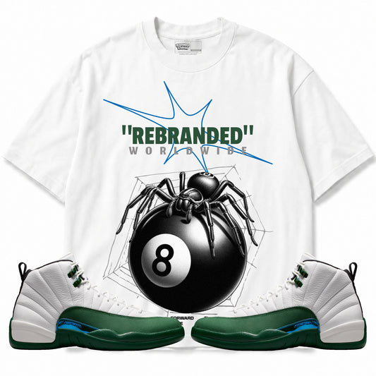 Rebranded Studios Spider 2.0 Air Jordan 12 Bucks T-shirt — main