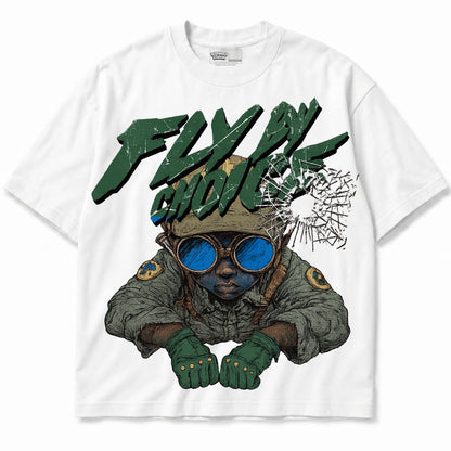 Rebranded Studios Fly By Choice Air Jordan 12 Bucks T-shirt — front