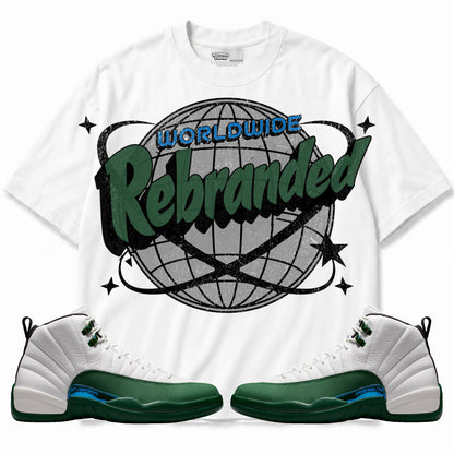 Rebranded Studios Worldwide Air Jordan 12 Bucks T-shirt — main