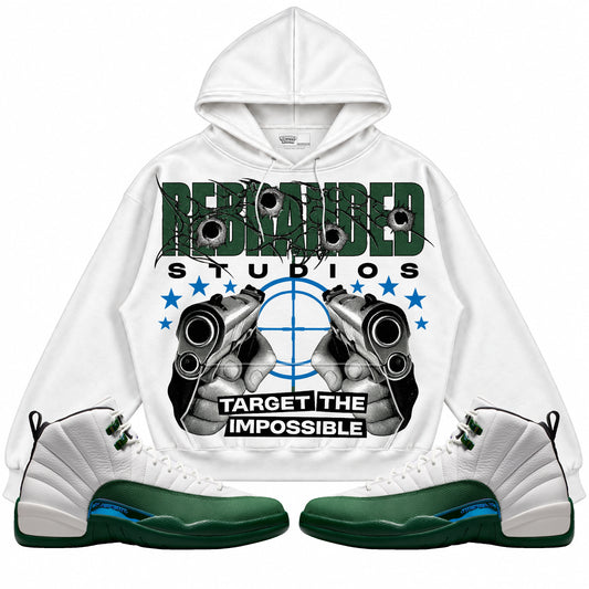 Rebranded Studios Target The Impossible Air Jordan 12 Bucks Hoodie — main