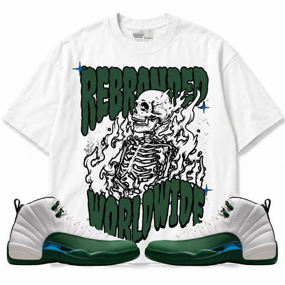 Rebranded Studios Worldwide Air Jordan 12 Bucks T-shirt — main