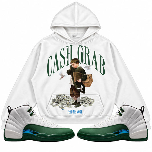 Rebranded Studios Cash Grab 2.0 Air Jordan 12 Bucks Hoodie — main