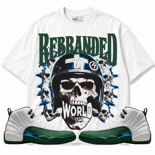 Rebranded Studios World Air Jordan 12 Bucks T-shirt — main