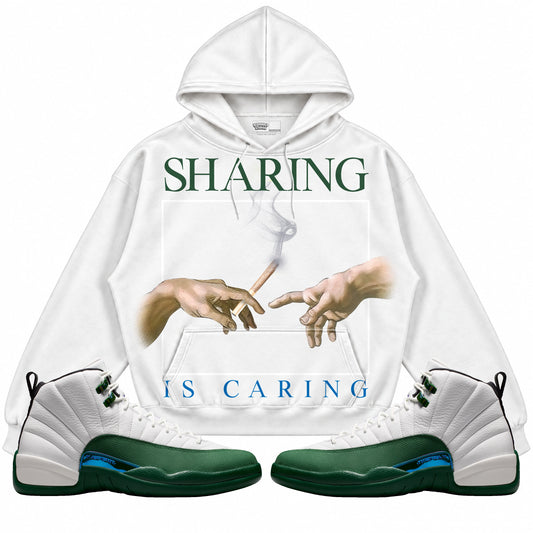 Rebranded Studios Sharing Is Caring Air Jordan 12 Bucks Hoodie — main