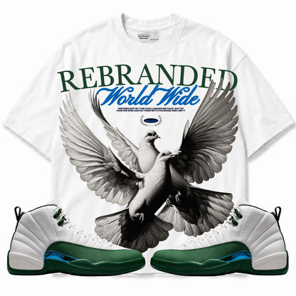 Rebranded Studios WW Birds Air Jordan 12 Bucks T-shirt — main