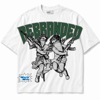 Rebranded Studios Angels 2.0 Air Jordan 12 Bucks T-shirt — front
