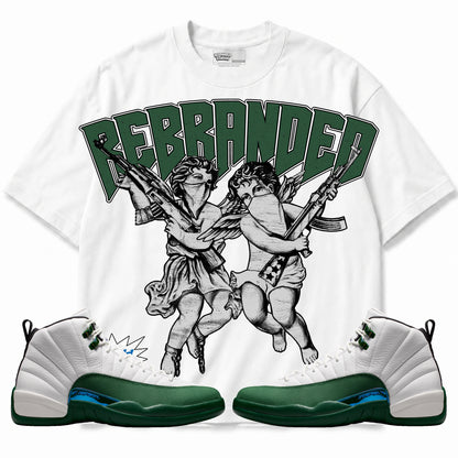 Rebranded Studios Angels 2.0 Air Jordan 12 Bucks T-shirt — main