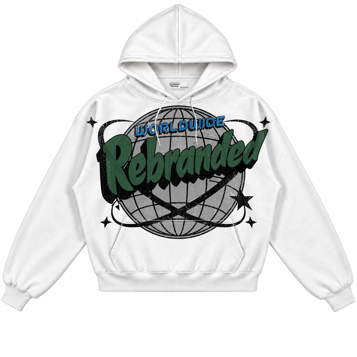Rebranded Studios Worldwide Air Jordan 12 Bucks Hoodie — front