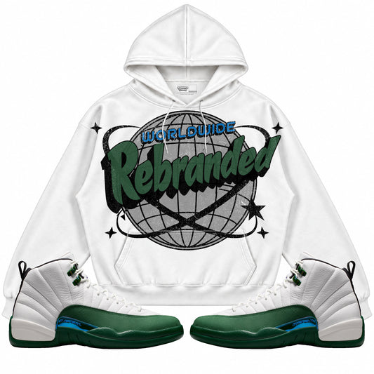 Rebranded Studios Worldwide Air Jordan 12 Bucks Hoodie — main