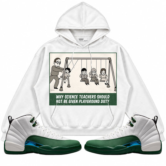Rebranded Studios Science Teachers Air Jordan 12 Bucks Hoodie — main